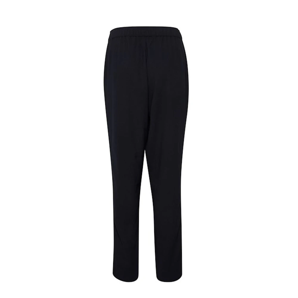 Soaked In Luxury Women's Black Straight Trousers, Xl, Night Sky Tapered Trousers Classic Silhouette