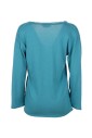 pull-en-coton-vert-a-col-en-v