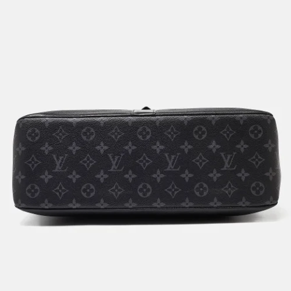 Louis Vuitton Vintage Pre-owned Coated canvas totes Black Heren