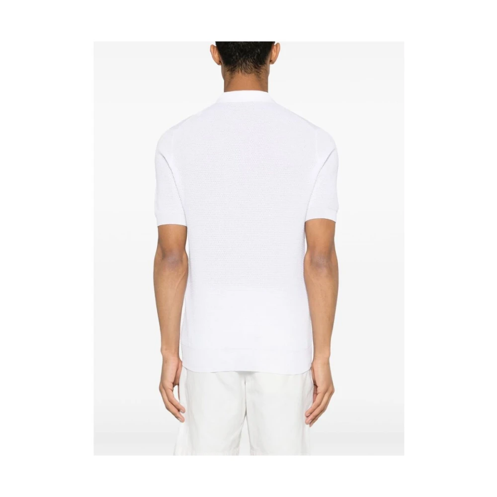 La Fileria Polo Shirts White Heren