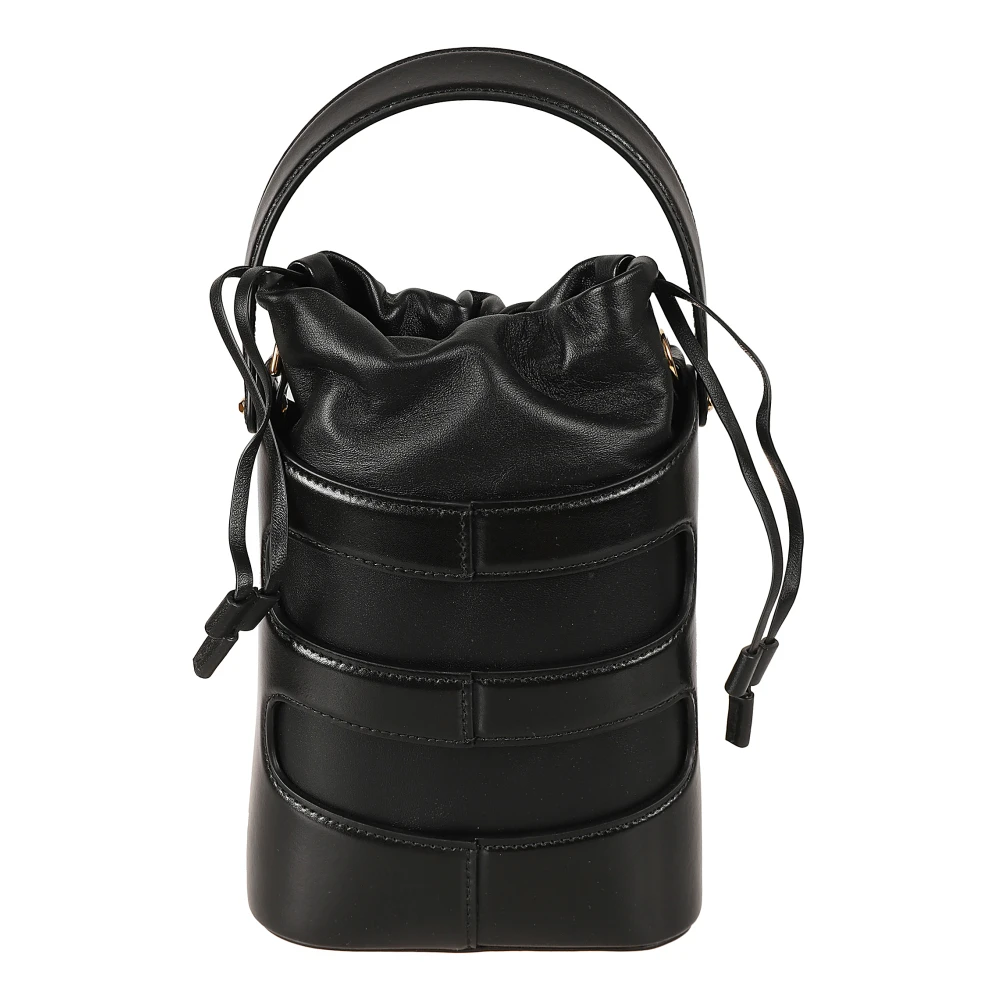 alexander mcqueen Zwarte Rise Mini Bucket Tas Black Dames