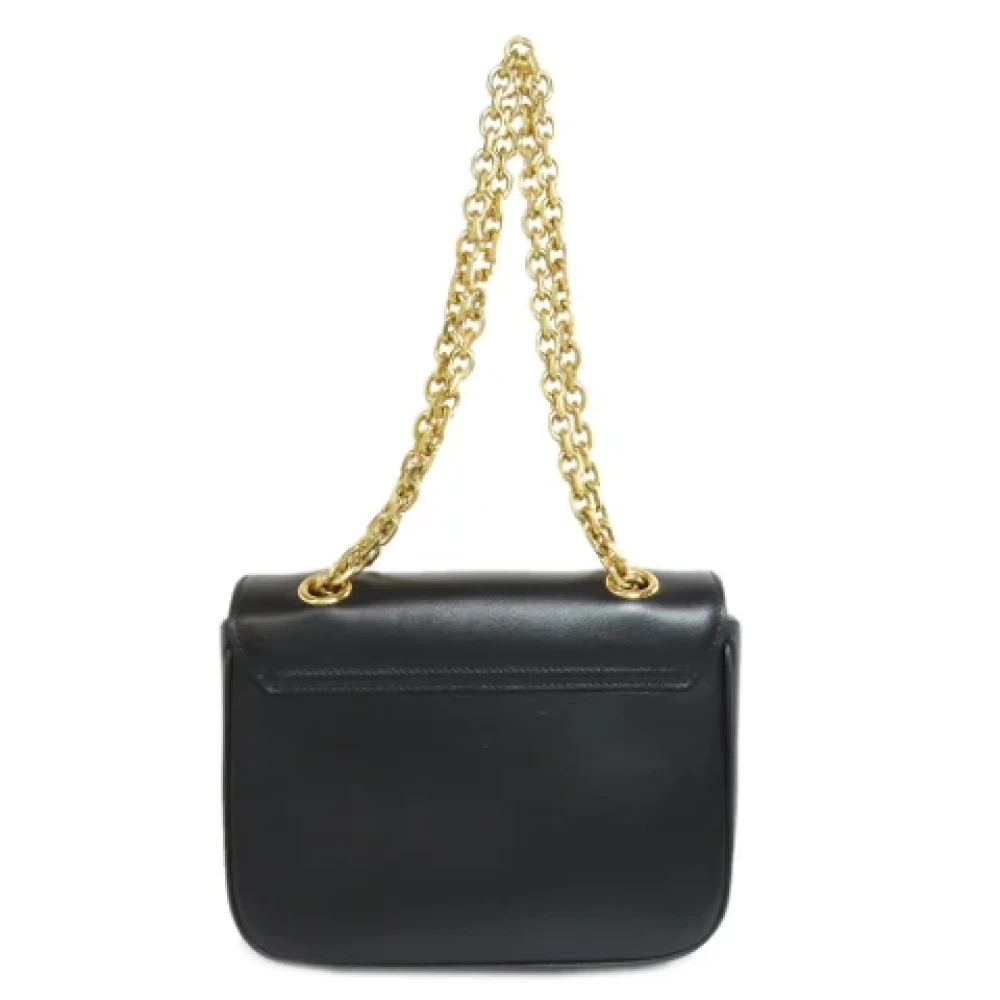 Celine Vintage Pre-owned Leather handbags Black Dames