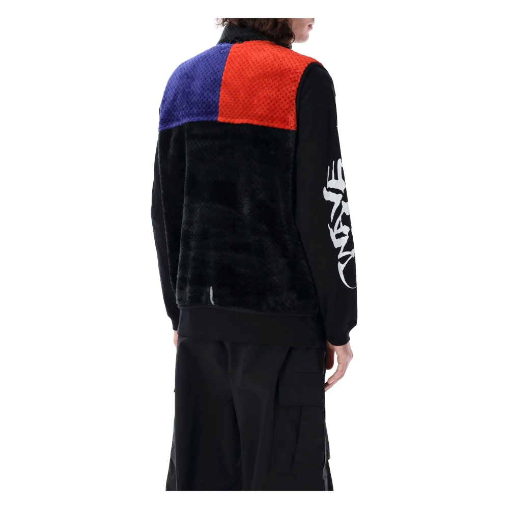 Manastash Poppy Thermal Fleece Vest Outerwear Panel Multicolor Heren