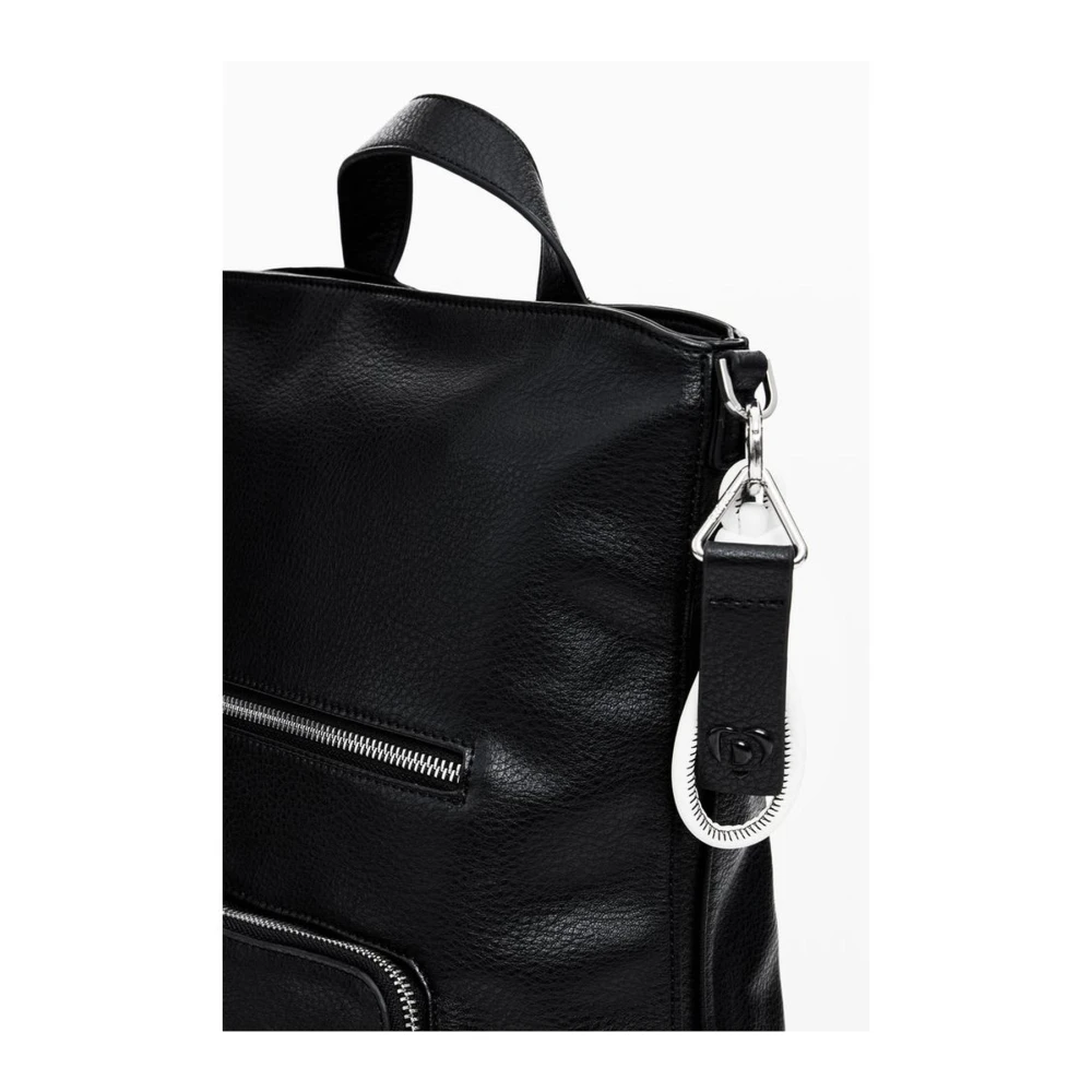 Desigual Moderne Polyurethaan Dames Rugzak Black Dames