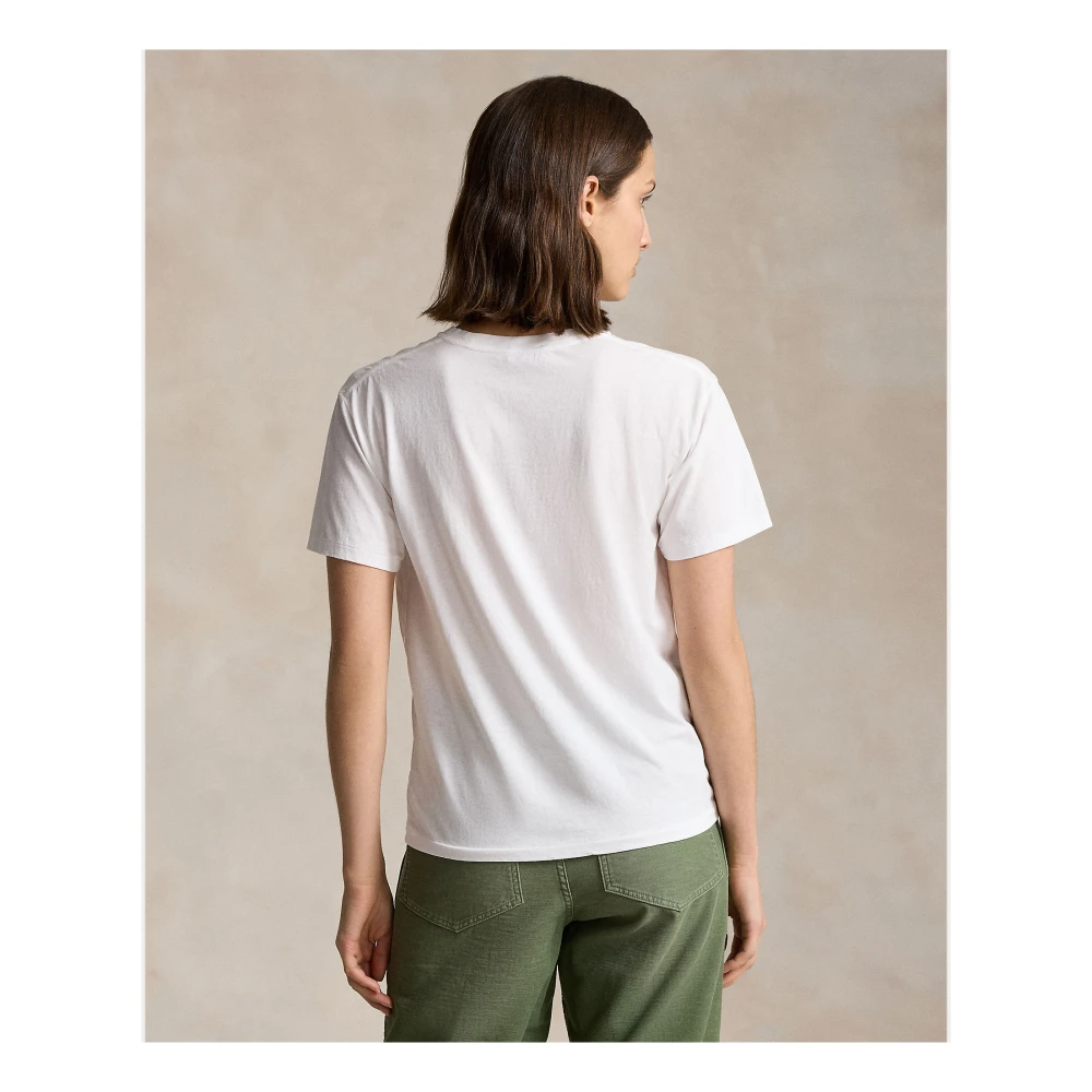 Polo Ralph Lauren Witte The Beat T-Shirt met Beer White Dames