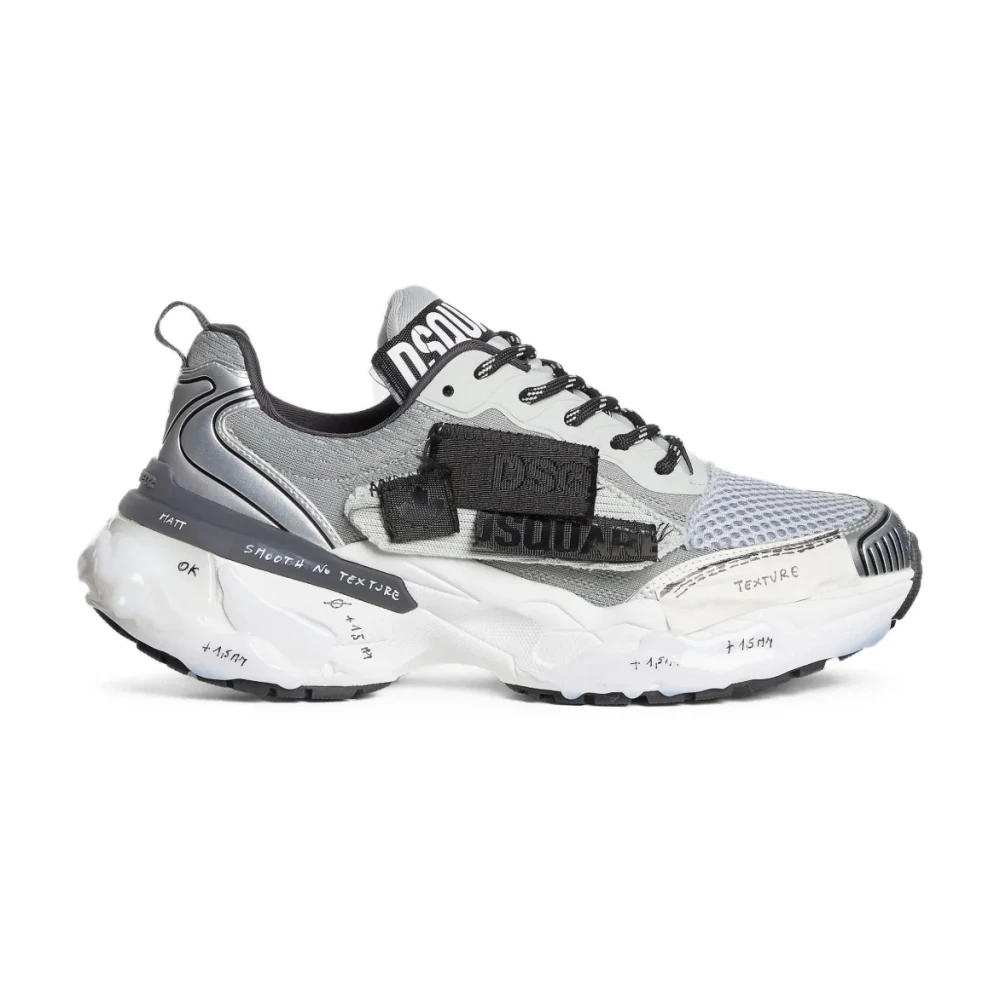 Dsquared2 Faster Sneakers Heren Schoenen Grijs