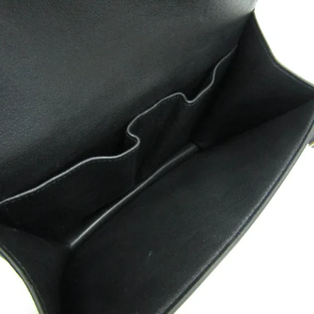 Celine Vintage Pre-owned Leather shoulder-bags Black Dames