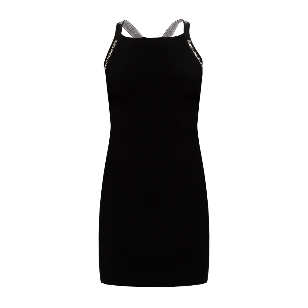 T by Alexander Wang Glidklänning Black, Dam