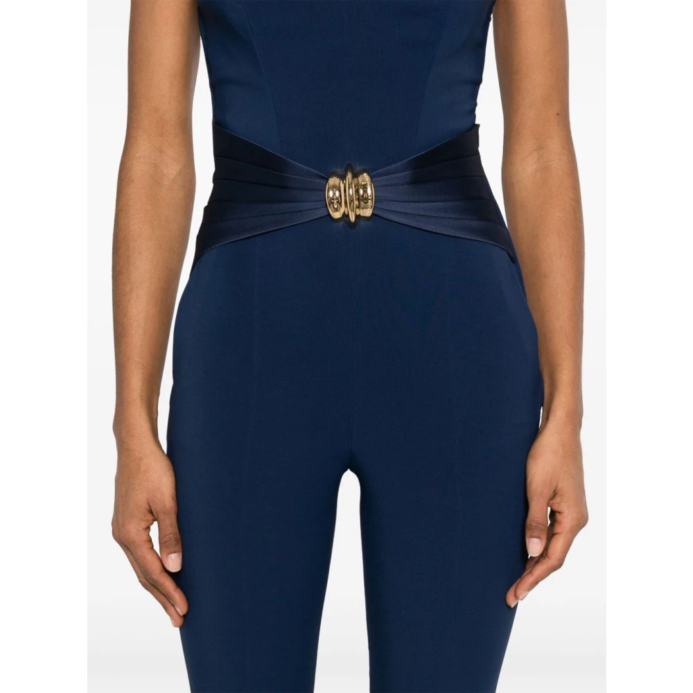 Elisabetta Franchi Blauwe elegante damesbroek Blue Dames