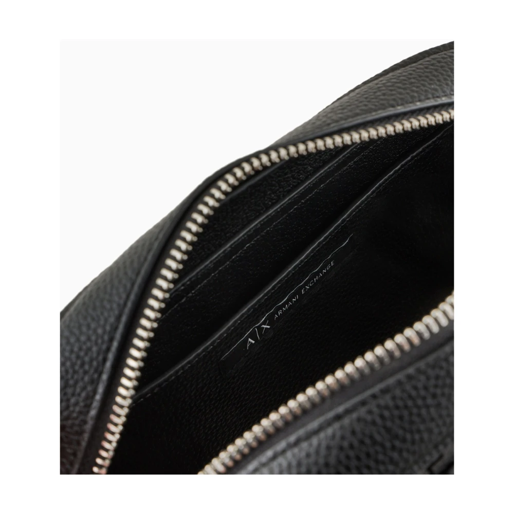 Emporio Armani Zwarte cameratas met overal logo Black Dames