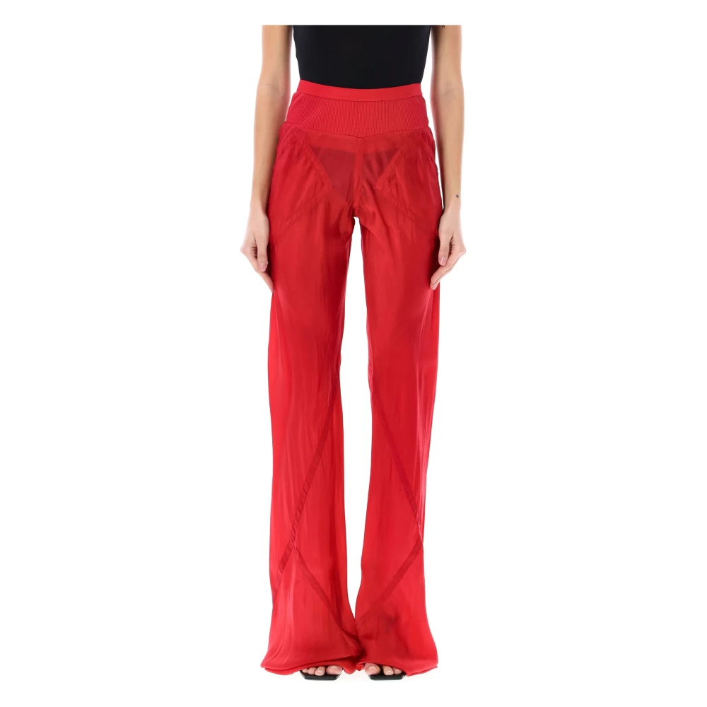 Rick Owens Trousers Red Dames