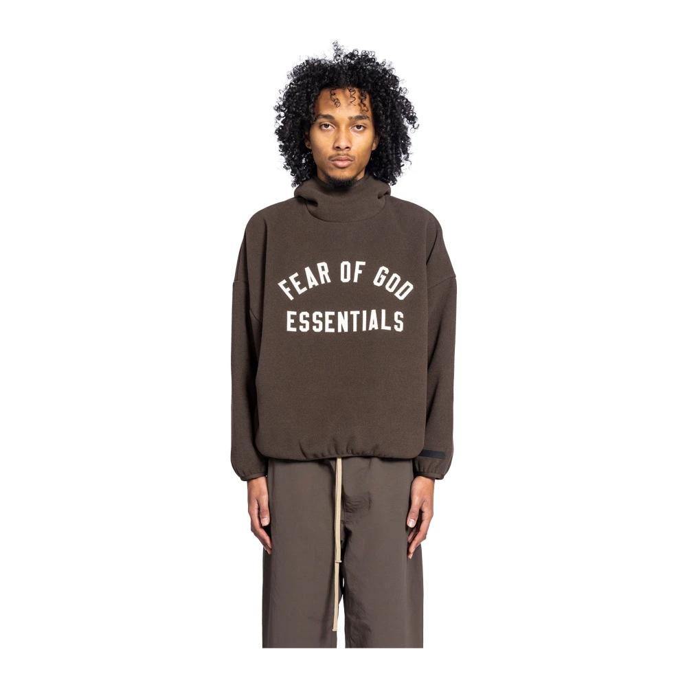 Fear Of God Bruine hoodie met geborsteld garen Brown Heren