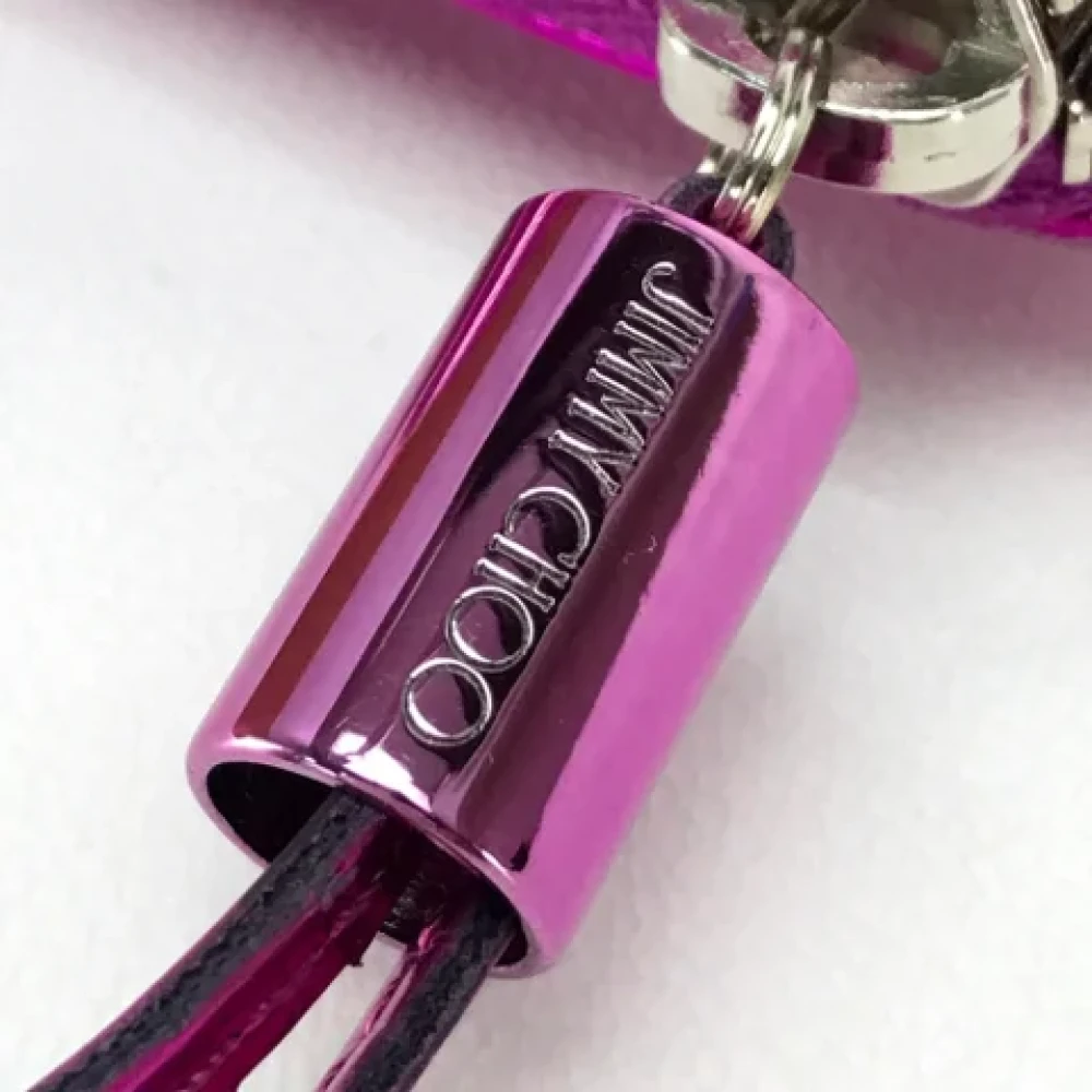 Jimmy Choo Pre-owned Leather wallets Purple Dames