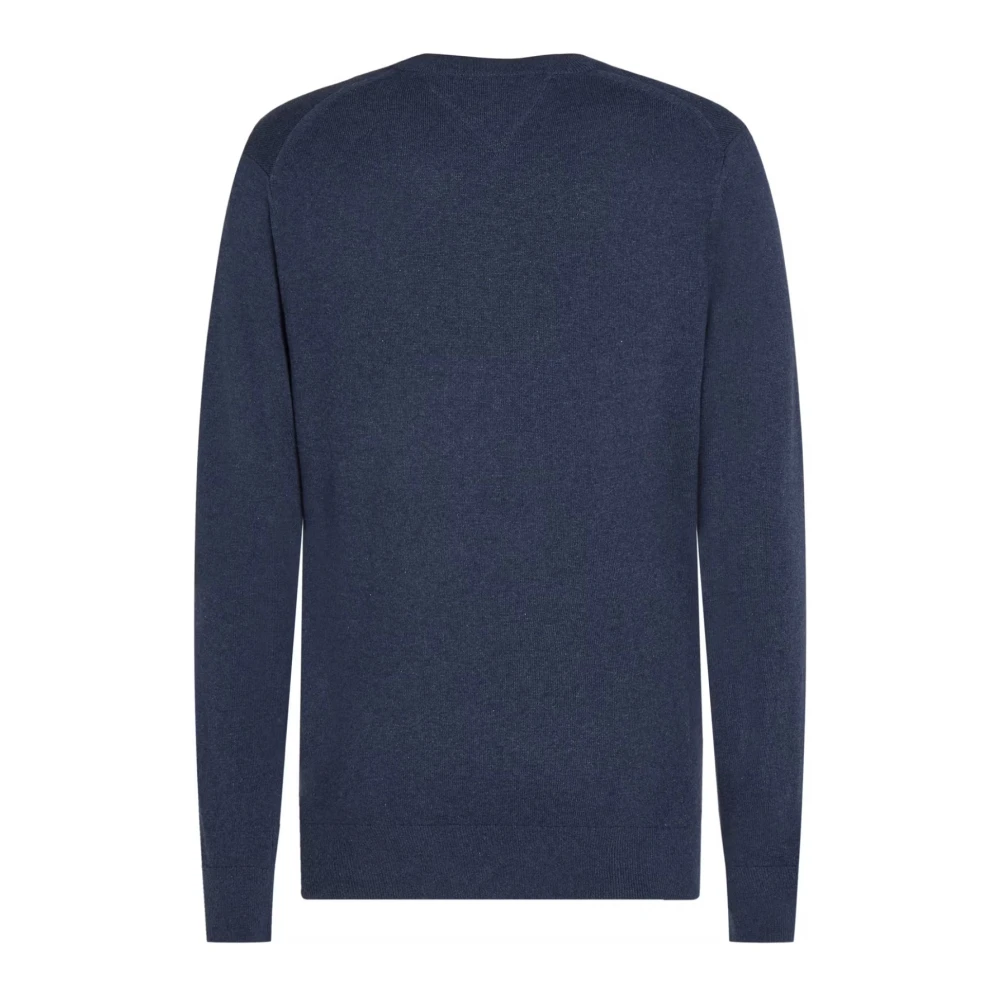 Tommy Hilfiger Iconische Katoen Kasjmier Trui Blue Heren