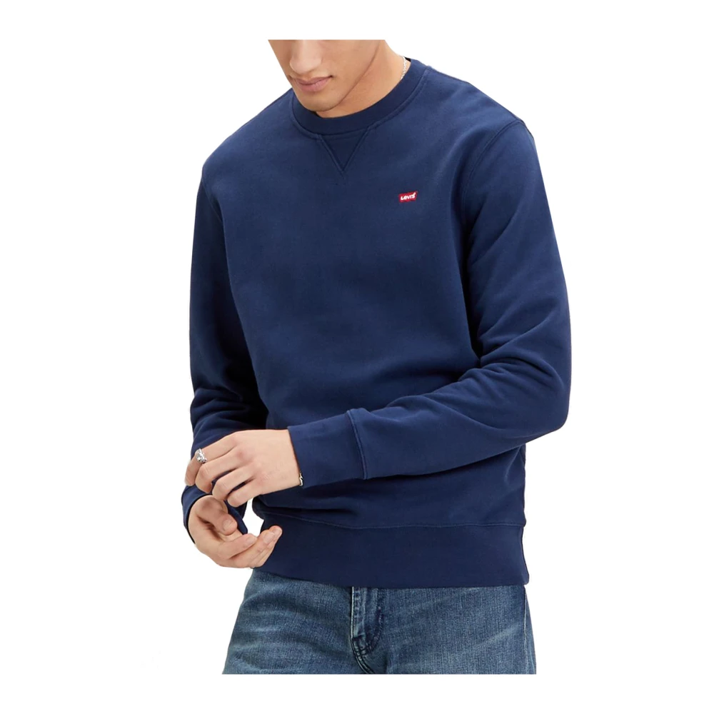 Levi's Basis Crewneck Sweatshirt Blue Heren