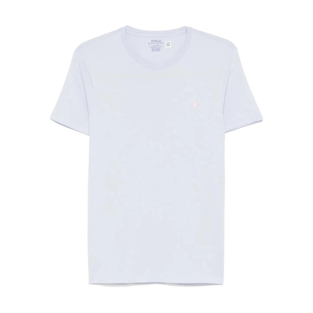 Polo Ralph Lauren Blå Custom Slim Fit Crewneck T-Shirt