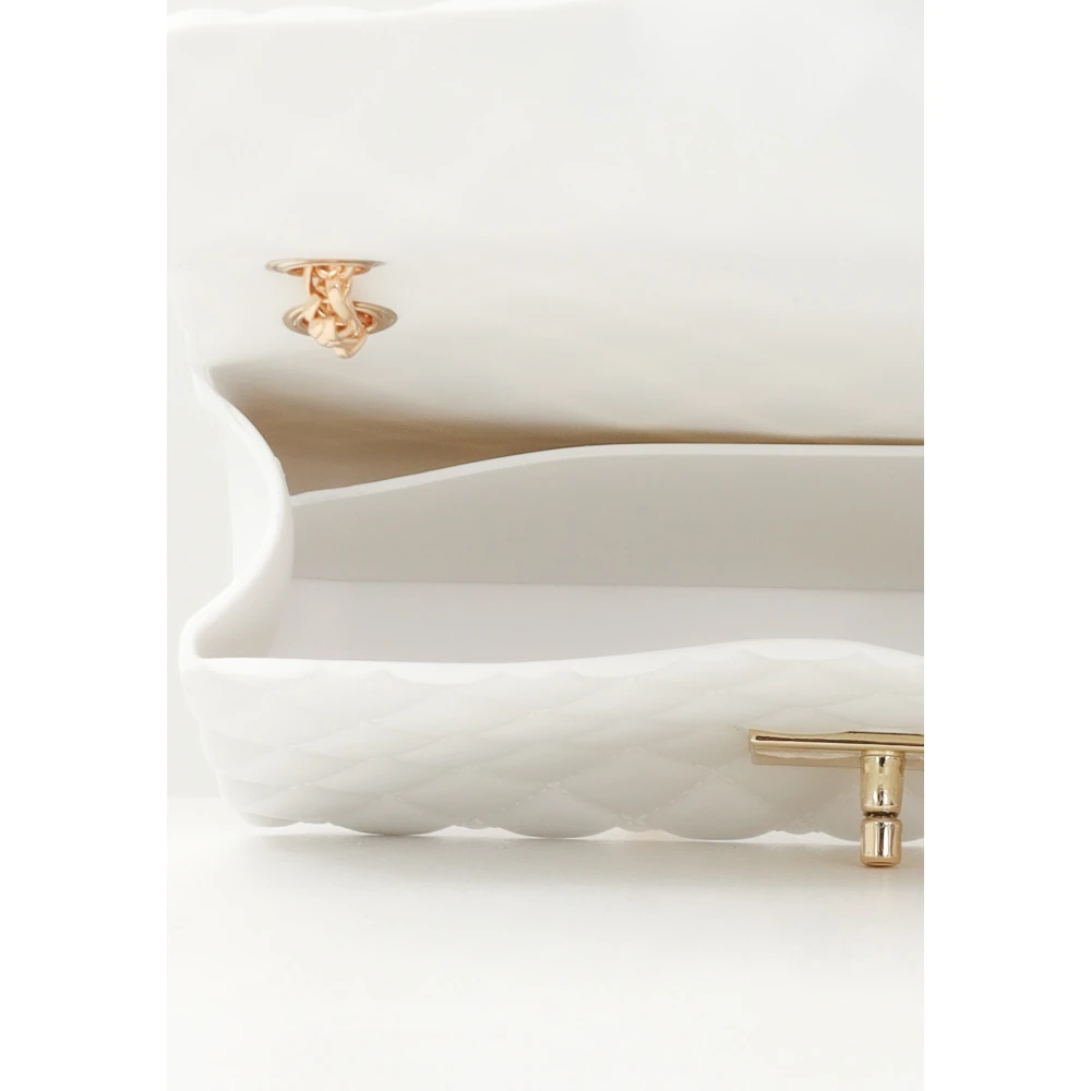 Marc Ellis Witte Gewatteerde Schoudertas Flat Falcon White Dames