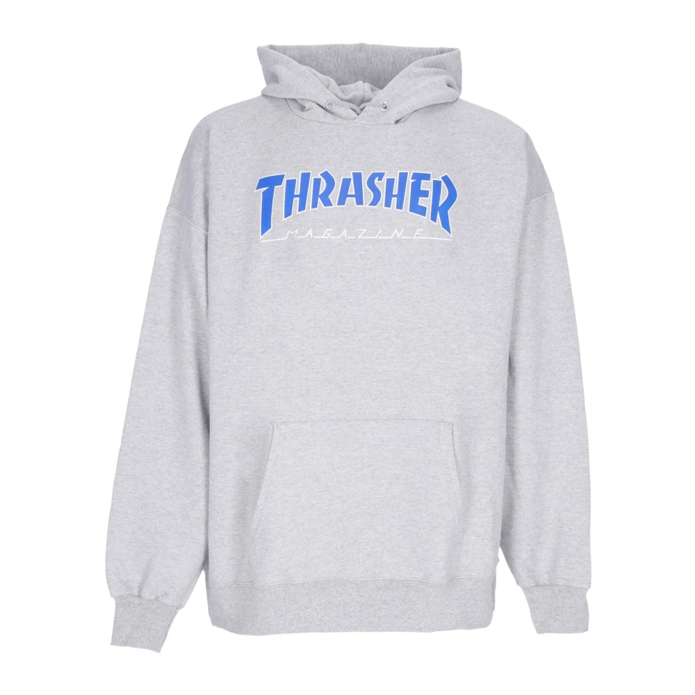 Thrasher Licht Staal Blauwe Hoodie met Verstelbare Capuchon Gray Heren