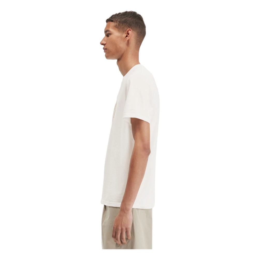 Fred Perry Grafische Laurel Wreath T-shirt Beige Heren