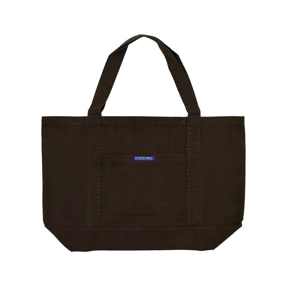 A-Cold-Wall Bruine Katoenen Twill Tote Tas Brown Unisex
