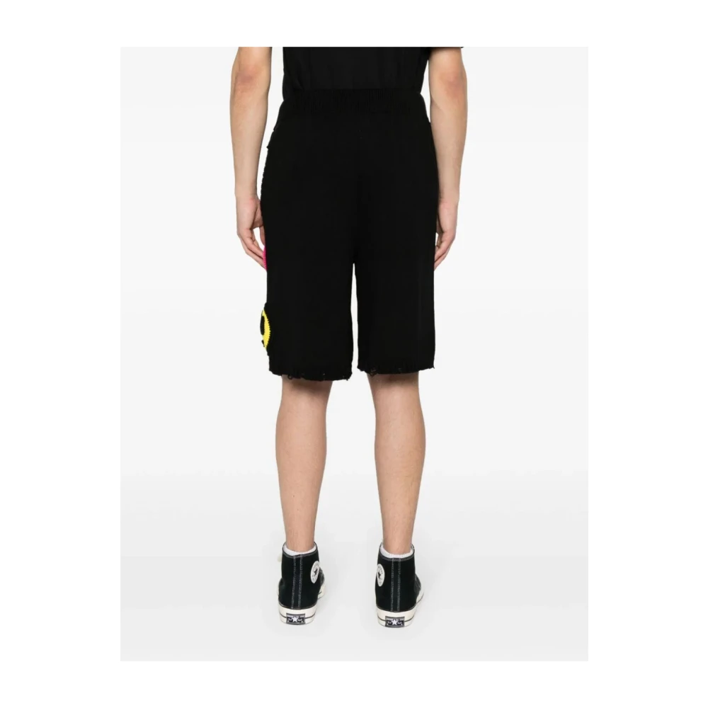 Barrow Zwarte Gebreide Shorts Black Heren
