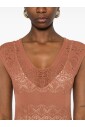 brown-dress-elegant-silhouette