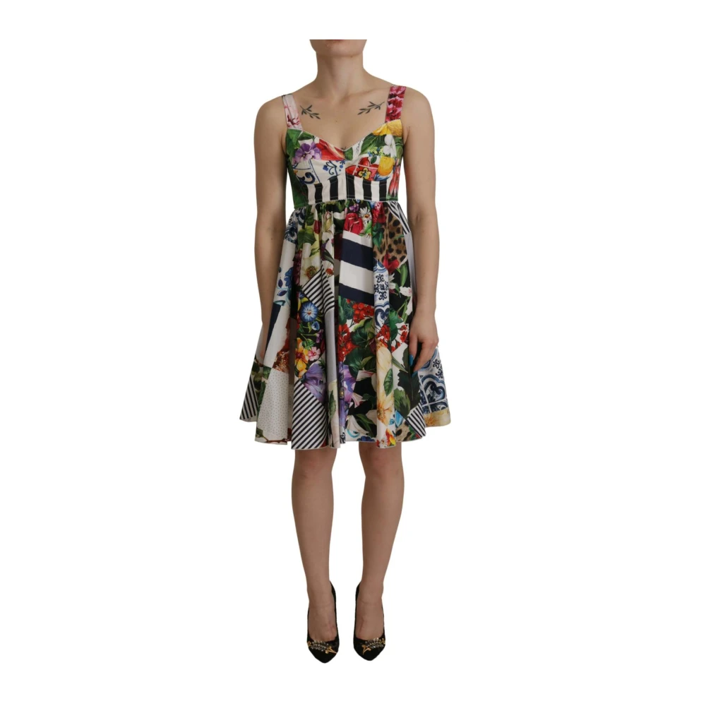 Dolce & Gabbana Women's Patchwork A-Line Mini Dress