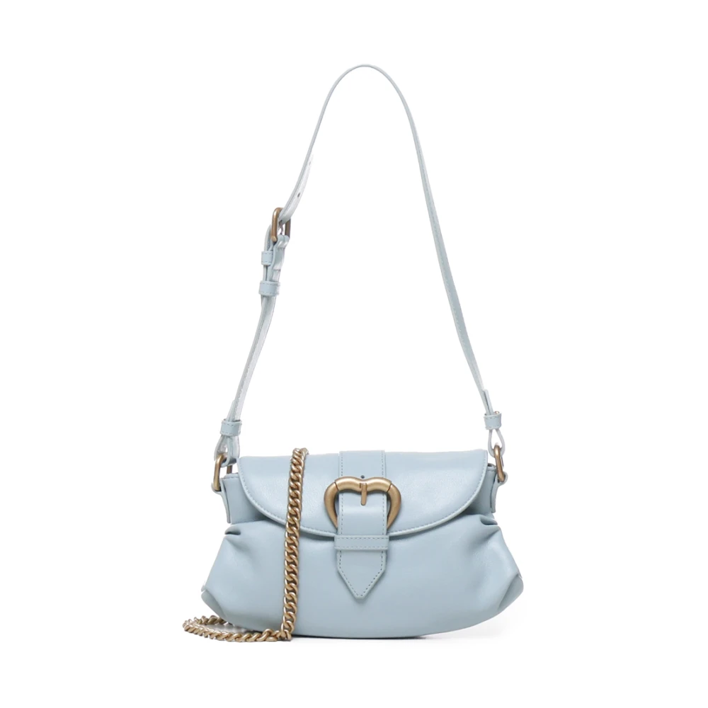 Pinko Hartvormige Flap Tas in Suikerpapier Blue Dames