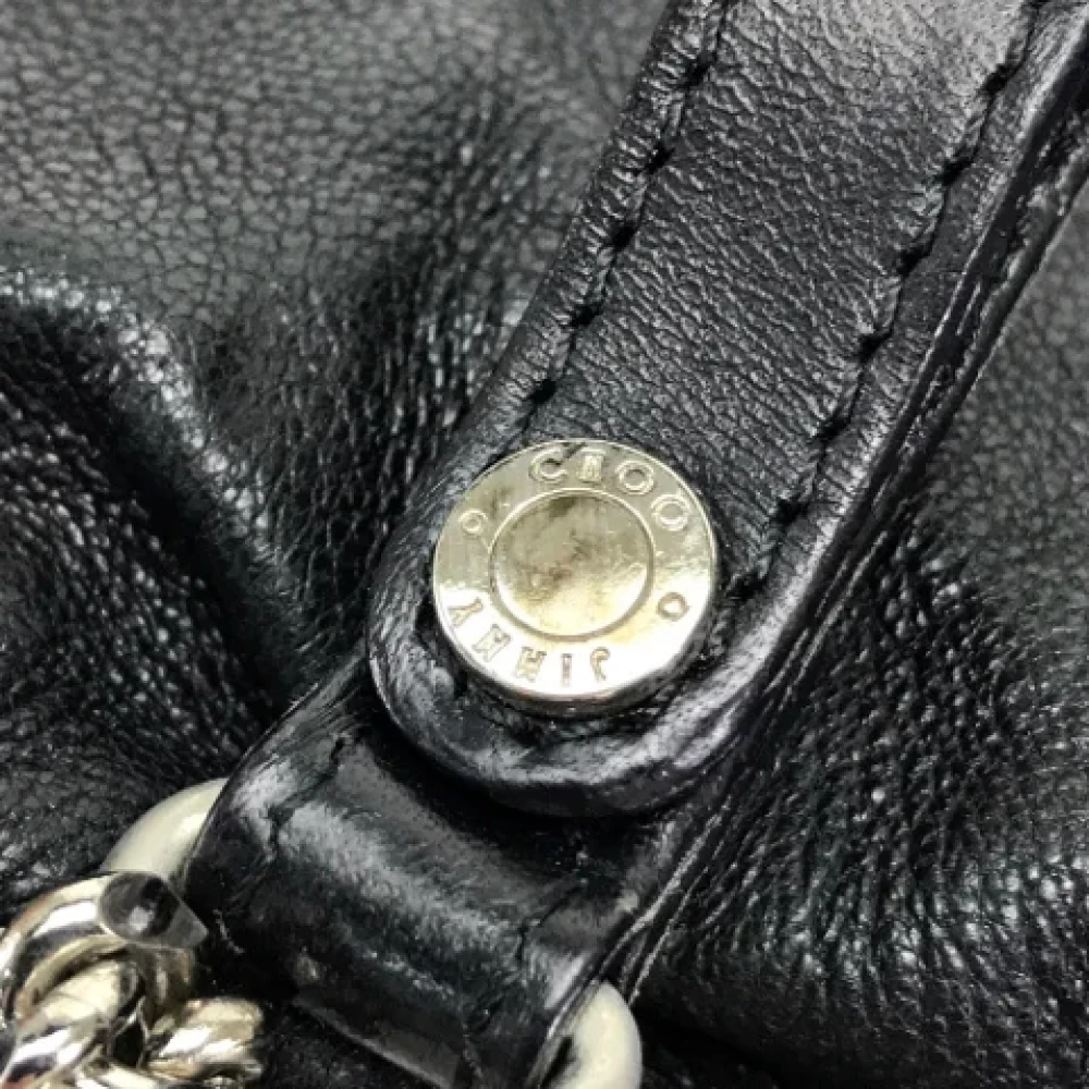 Jimmy Choo Pre-owned Leather shoulder-bags Black Dames