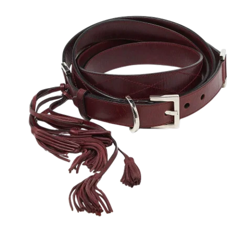Givenchy Pre-owned Leather belts Red Dames