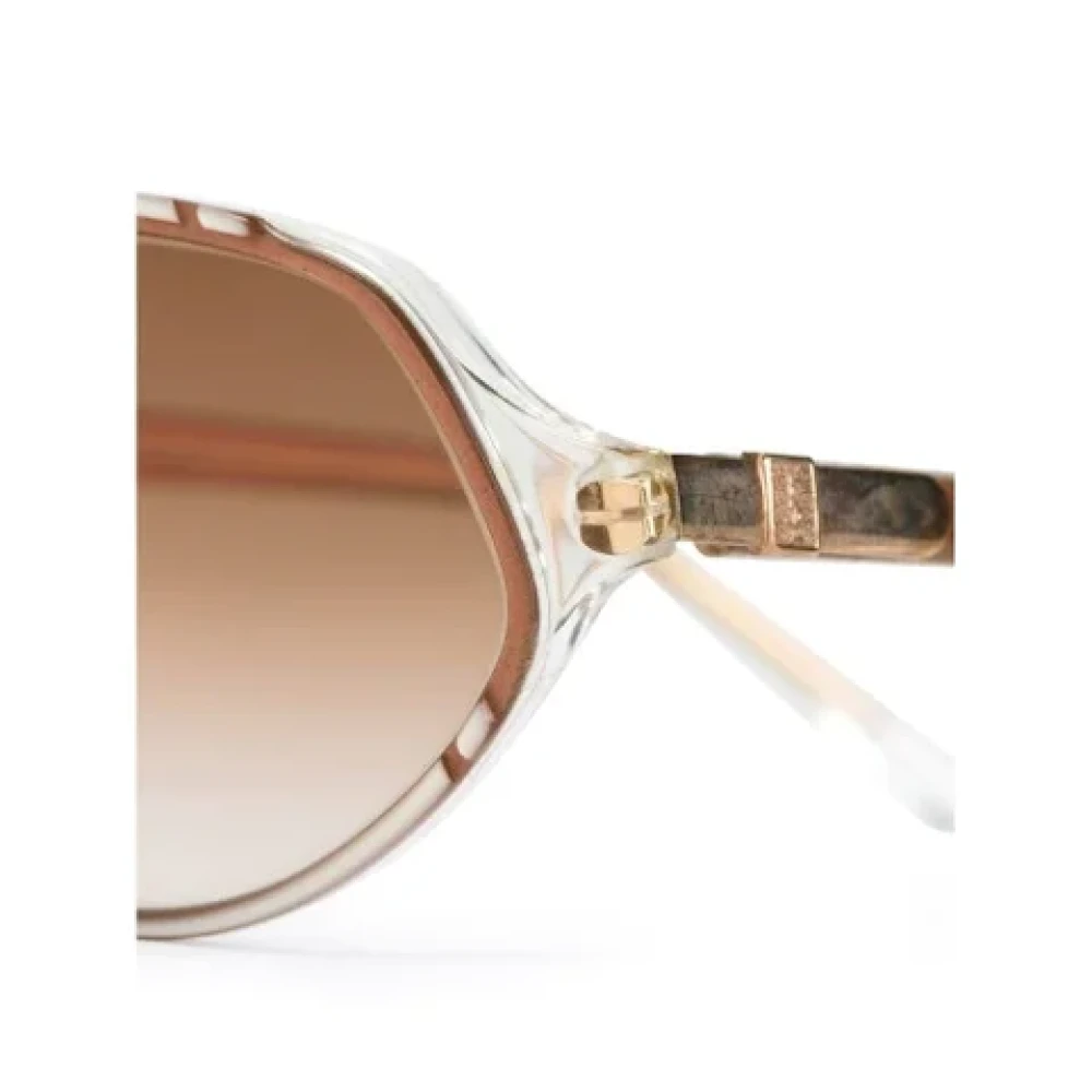 Yves Saint Laurent Vintage Pre-owned Acetate sunglasses Orange Dames