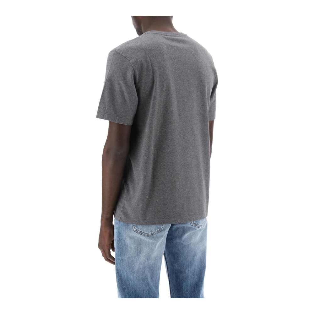 Maison Kitsuné T-Shirts Gray Heren
