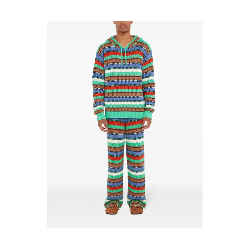 Alanui Groene Hoodie Lange Mouwen Multicolor Heren