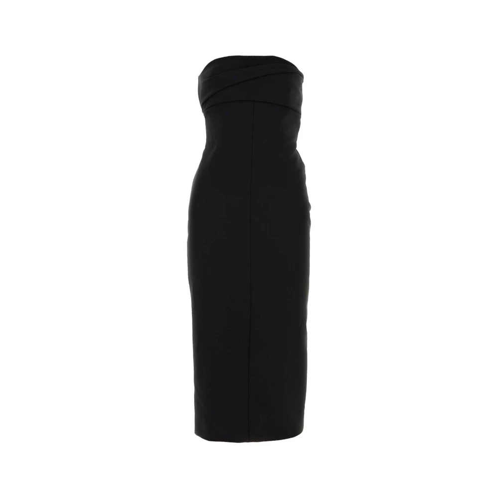 Philosophy di Lorenzo Serafini Elegante Zwarte Polyester Blend Jurk Black Dames