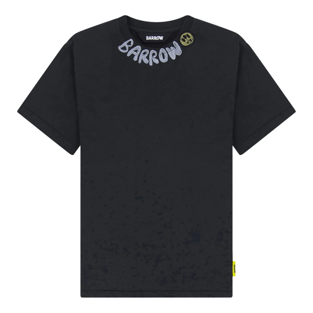 Barrow Vintage Logo Jersey T-Shirt Black Unisex