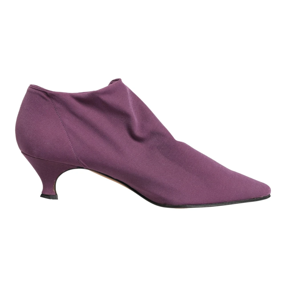 Dolce & Gabbana Women's Purple Heeled Boots, 8 Uk, Ankle Boots