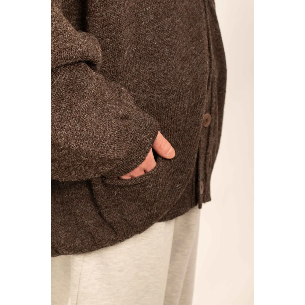 Magliano Oversized Wollen Vest Brown Heren