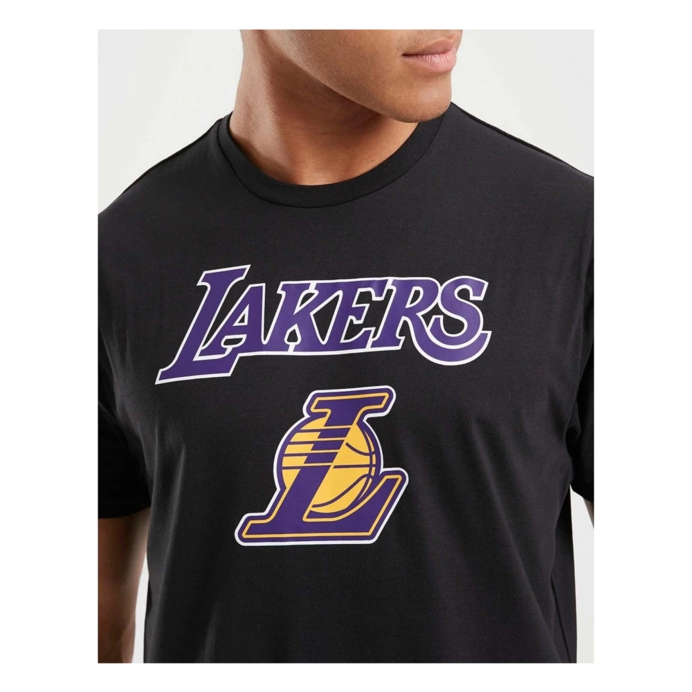 new era Nos NBA Loslak Blktrp T-shirt Black Heren