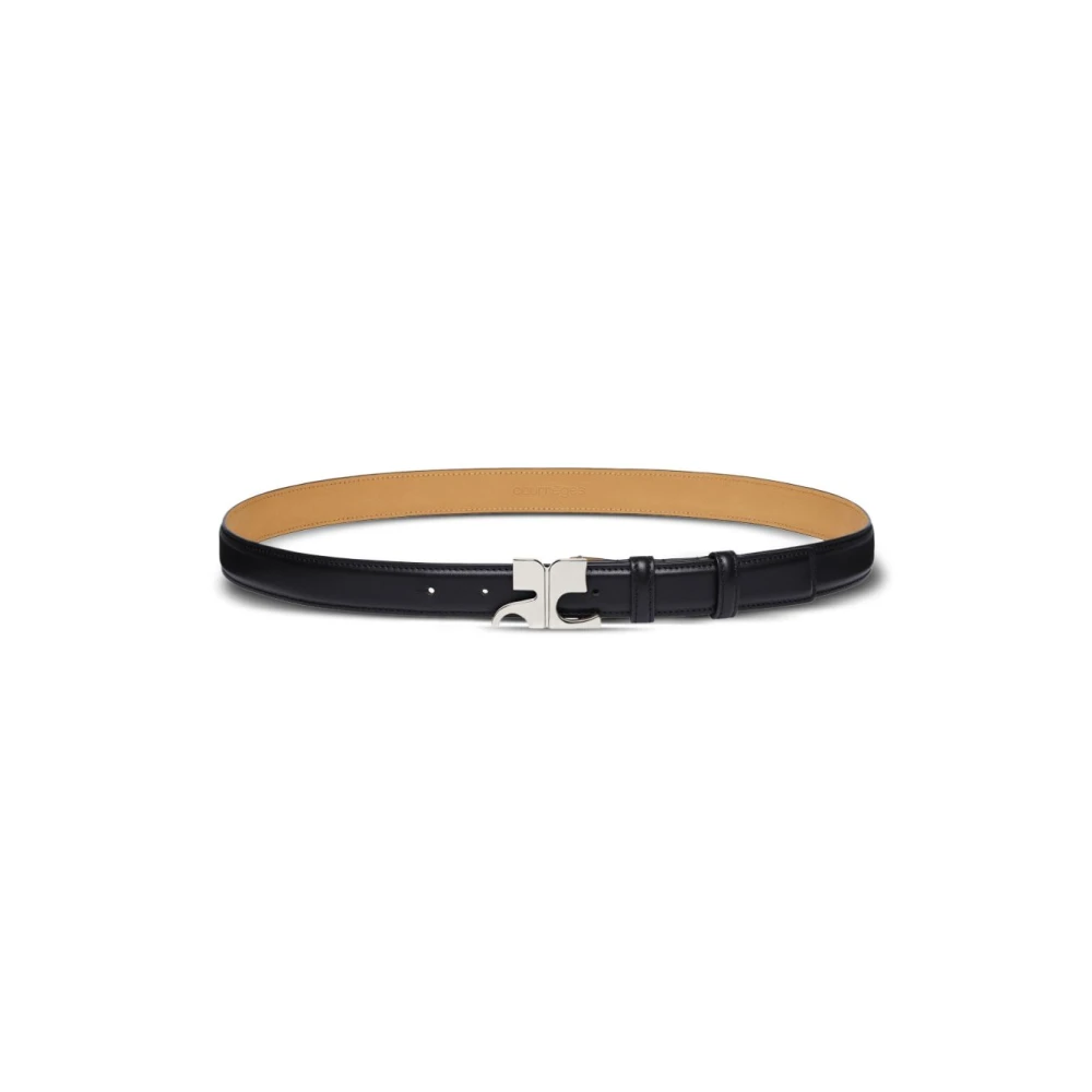 Courrèges Zwarte Leren Riem Dames Accessoires Black Dames
