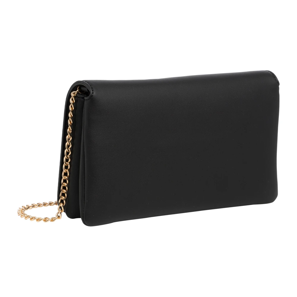 Love Moschino Signature Crossbody Tas met Magneetsluiting Black Dames