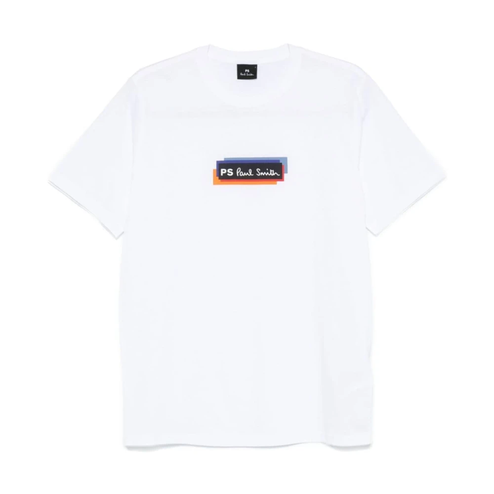 Paul Smith Witte Katoenen T-shirts en Polo's White Heren