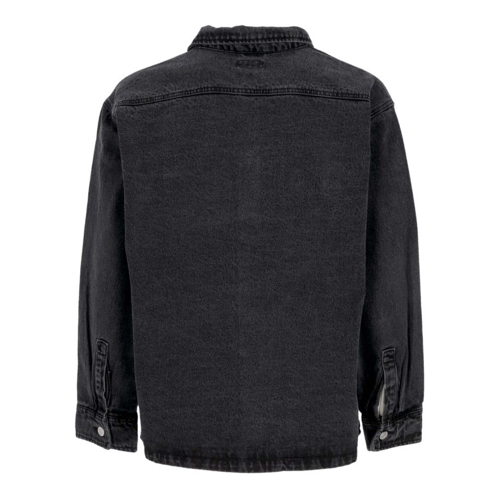 Obey Zwarte Overhemdjas met Zakken Black Heren