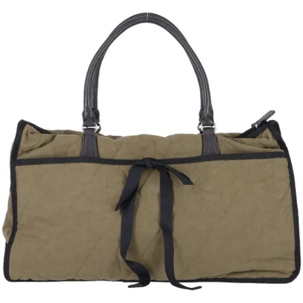 Marni Pre-owned Cotton handbags Green Dames