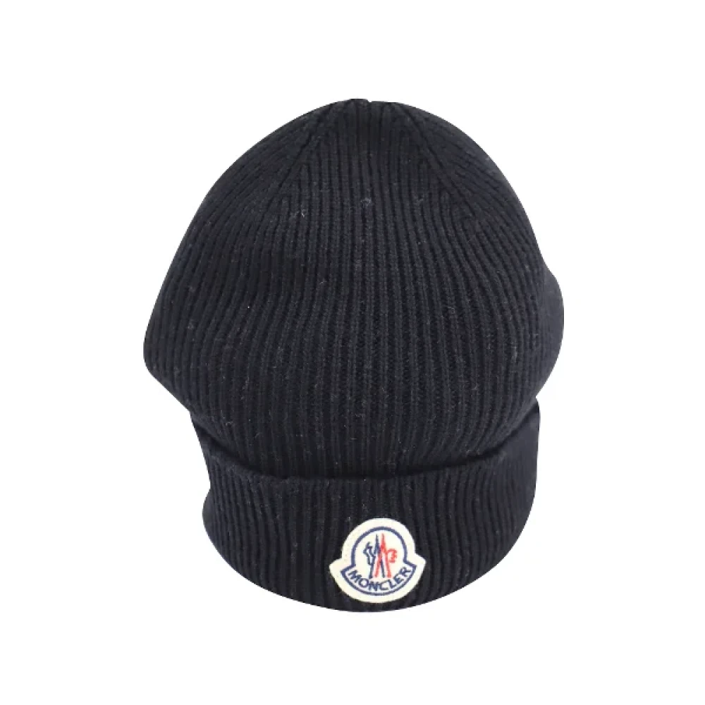 Moncler Pre-owned Wool hats Black Dames
