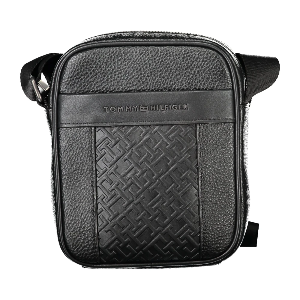 Tommy Hilfiger Svart Herr Crossbody Väska Kontrastdetaljer Black, Herr