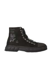 1982 gewaxte canvas high-top sneakers