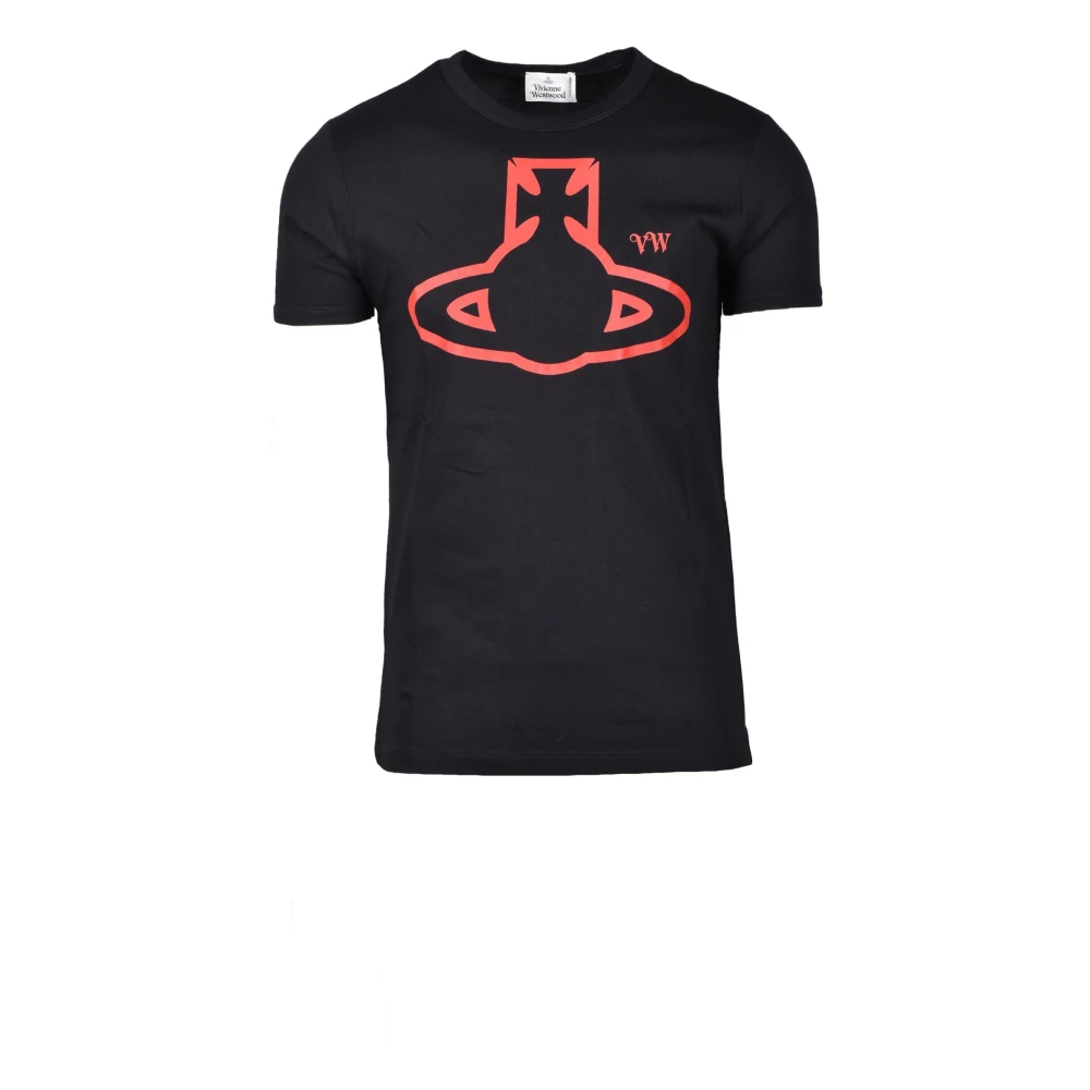 Vivienne Westwood Katoenen T-shirt met uniek ontwerp Black Heren