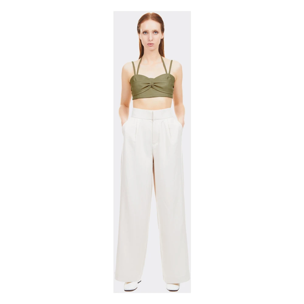 THEMOIRè Sleeveless Tops Green Dames