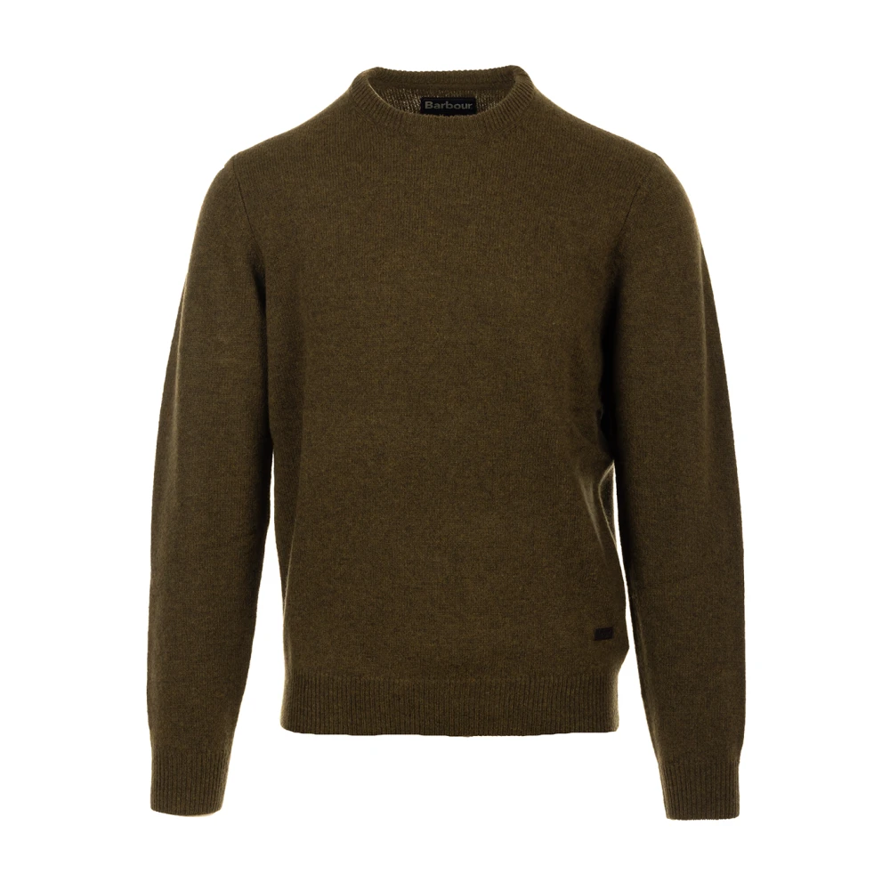 Barbour Grön Essential Patch Crew Sweaters Green, Herr