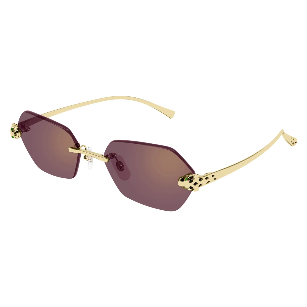 Cartier Unisex Yellow Sunglasses, 55 Mm, Panthère Sunglasses